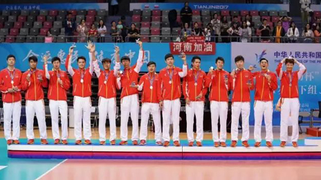 奮勇拼搏 北京男排摘得全運(yùn)會銀牌